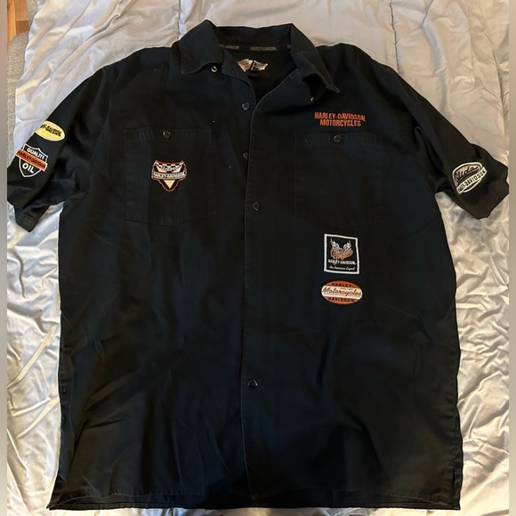 Harley-Davidson Black Casual Button Down Shirt - Picture 6 of 6